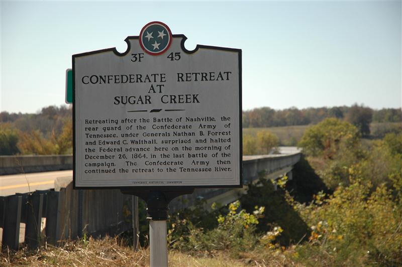 Sugar Creek Civil War Sign Sugar Creek Civil War Sign