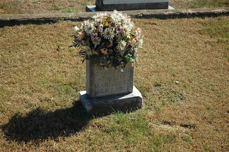 Infant son of Roy & Tessie Hendrix Infant son of Roy & Tessie Hendrix