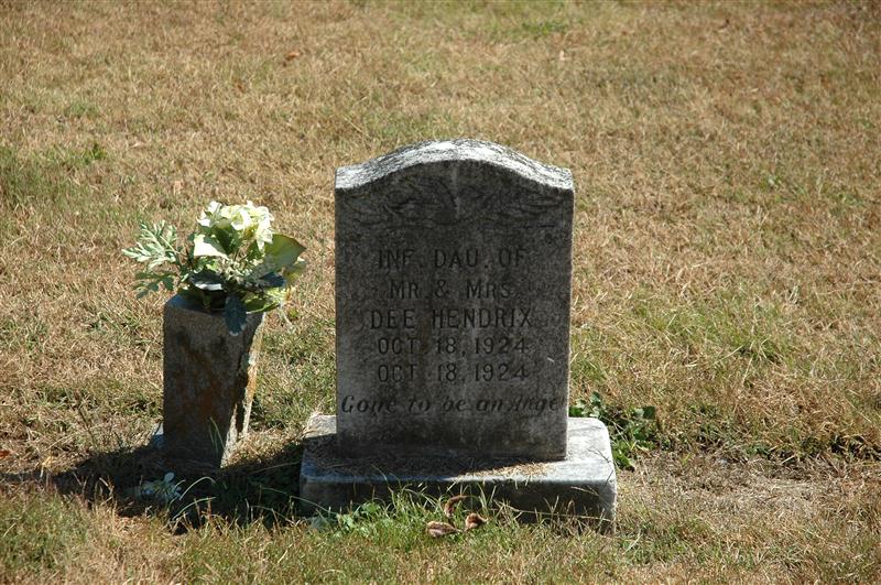 Infant Daughter of John & Hattie Hendrix Infant Daughter of John & Hattie Hendrix
